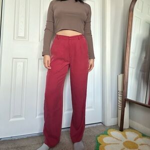 Vintage VTG Neiman Marcus Exclusive Silk Straight leg pants 100% Silk size 6